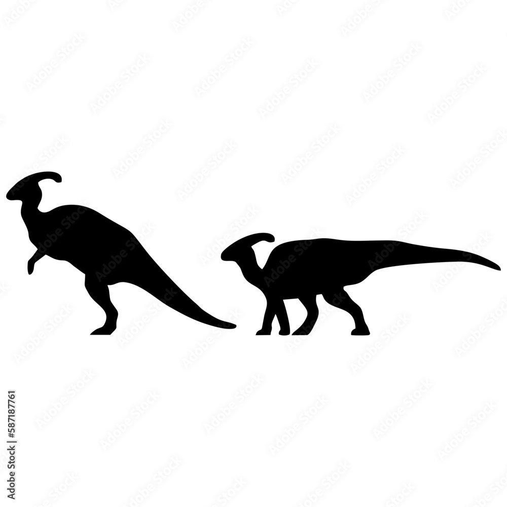 silhouette dinosaur illustration