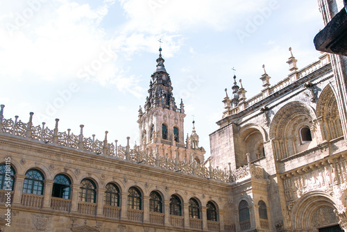 The cathedral of Santiago de Compostela in Spain  photo