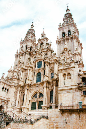 The cathedral of Santiago de Compostela in Spain 