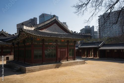Deoksugung Palace during winter afternoon at Jung-gu   Seoul South Korea   8 February 2023