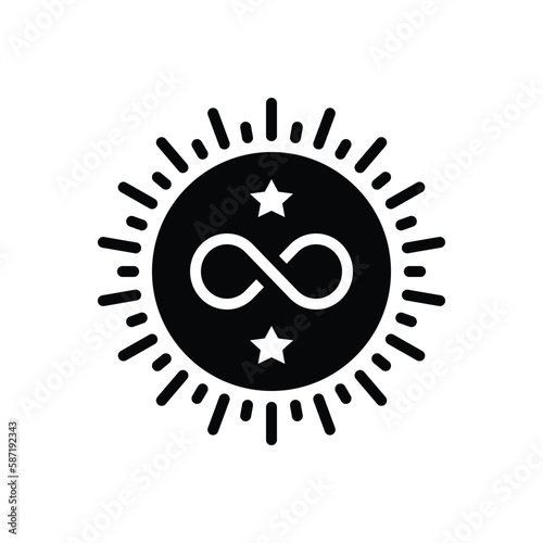 Black solid icon for eternal 