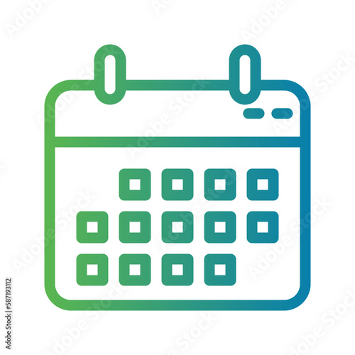 Line Gradient Icon calendar,date,time,calendary,schedule
