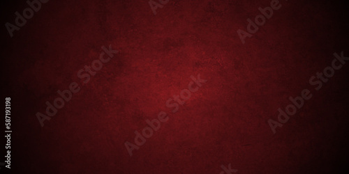 Dark red grunge textured concrete backdrop background. Panorama dark red black slate background or texture. Vector red wall grunge concrete texture. Stone wall darty vanttege grunge background. 