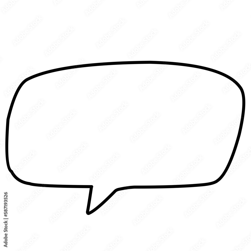 Spech bubble ouline black color illustration Spech bubble ouline black color illustration