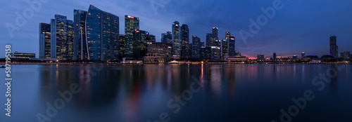 Canvas Print Singapore Skyline