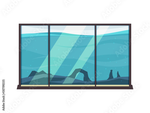 Aquarium Flat Illustration