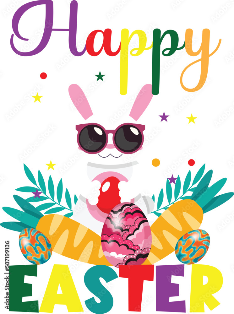 Obraz premium Easter Day T-shirt Design, Easter Sunday