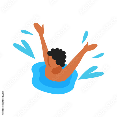 Drowning Man Icon