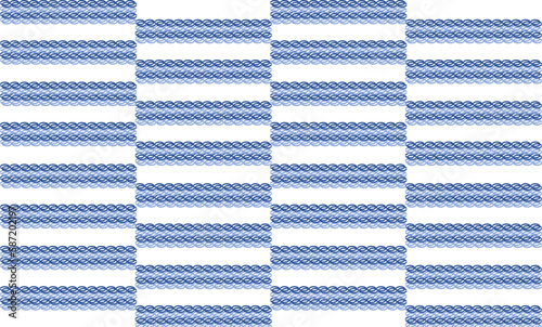 blue and white seamless repeat pattern as checkboard grid structure, replete image design for fabric printing 