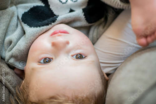 Happy Portrait of a one year old