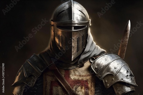 Crusader knight  created with generative AI