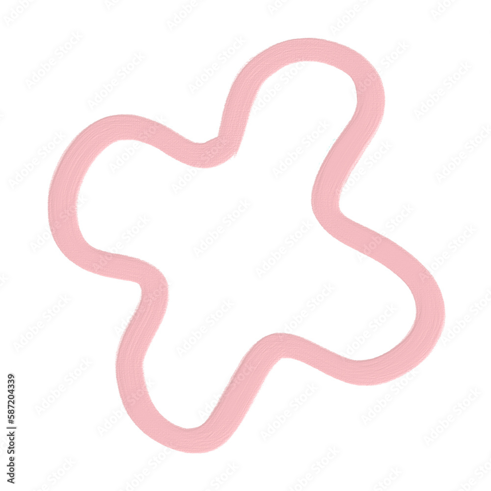 pink pastel acrylic element_flower shape pink pastel acrylic element_flower shape