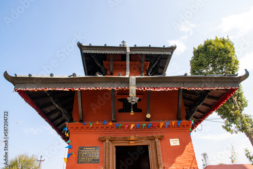 Manakamana Mai Temple Nepali Architecture Tradition in Kalupande Hills, Indrasthan, Kathmandu photo