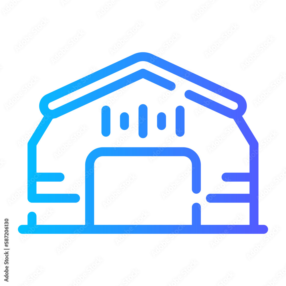 hangar gradient icon hangar gradient icon