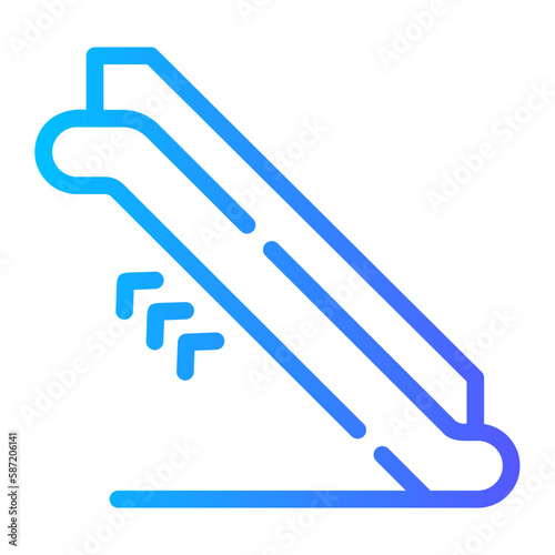 escalator gradient icon