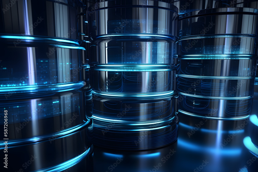 Obraz premium Futuristic Database