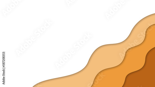 Wave Pappercut Background