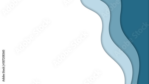 Wave Pappercut Background