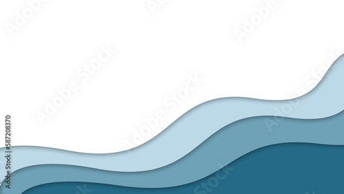 Wave Pappercut Background