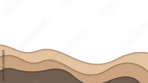 Wave Pappercut Background