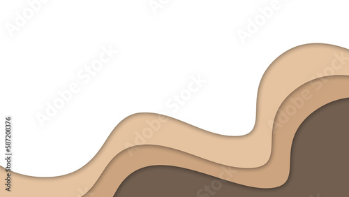 Wave Pappercut Background