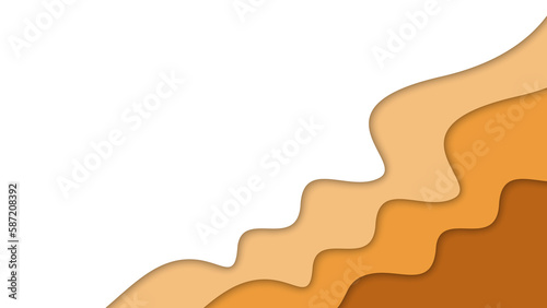 Wave Pappercut Background