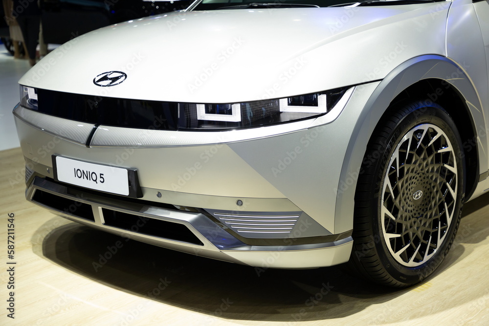 Thailand Mar 23, 2023 Hyundai IONIQ 5 Electric on display at Thailand International Motor