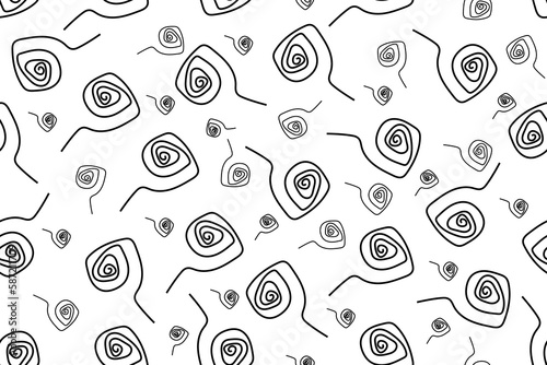 Abstract seamless pattern. Geometrical wallpaper and bed linen print. Backdrop in japanese style.