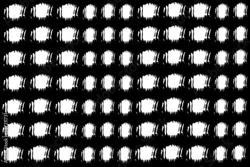 Abstract Black and white seamless pattern. Geometrical wallpaper and bed linen print. Backdrop in japanese style. 