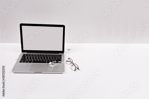 Multiple scenes from a laptop