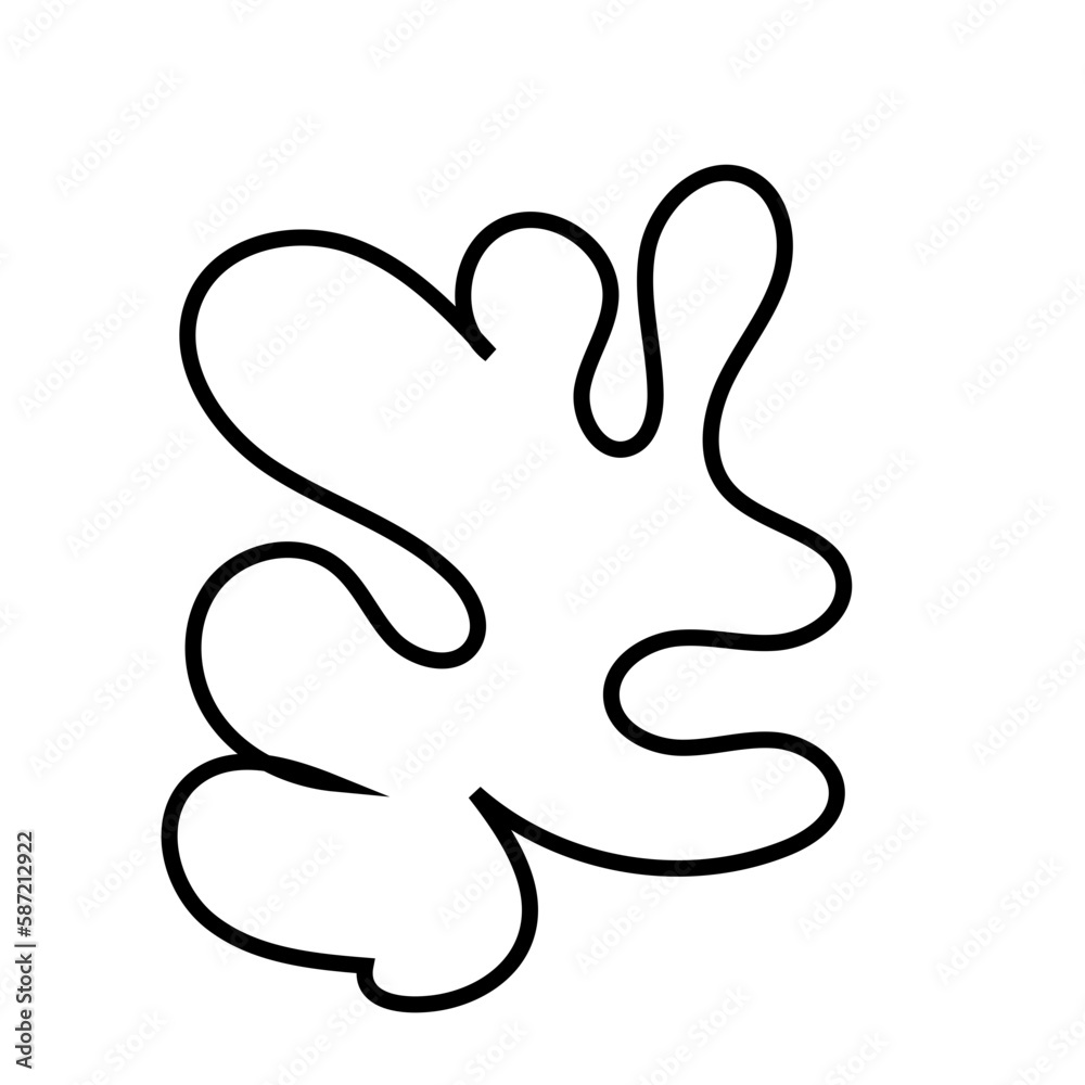 Obraz premium Squiggly Doodle Line Vectors 
