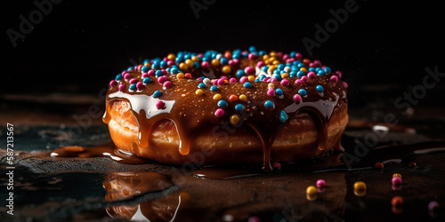 donut Delicious Food Photography Generative AI © bahadirbermekphoto