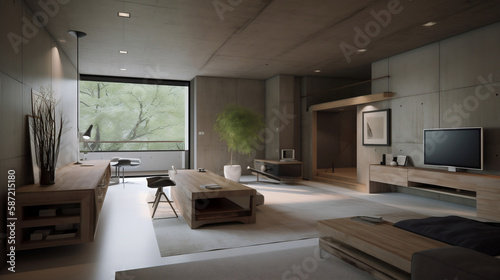 Interior design, Living room, concept and ideas. house, room designs. Generative AI.