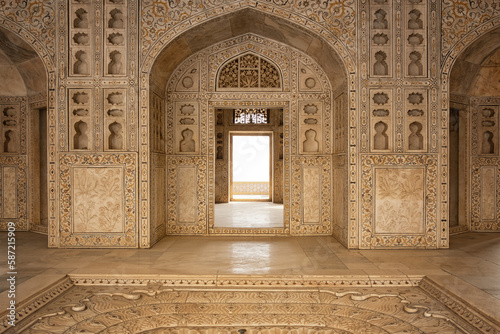 India Forte rosso Taj Mahal stanze Rajah Shah Jahan