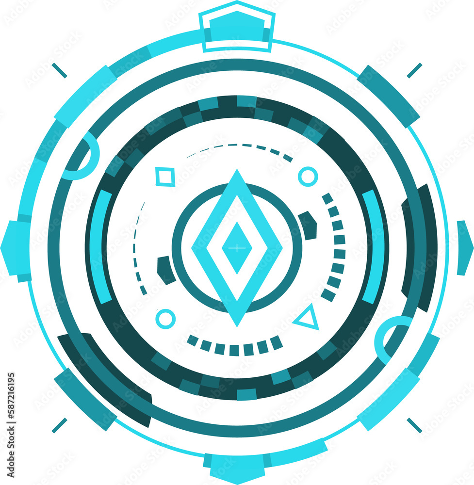 HUD compass screen or aim control panel, game ui HUD compass screen or aim control panel, game ui