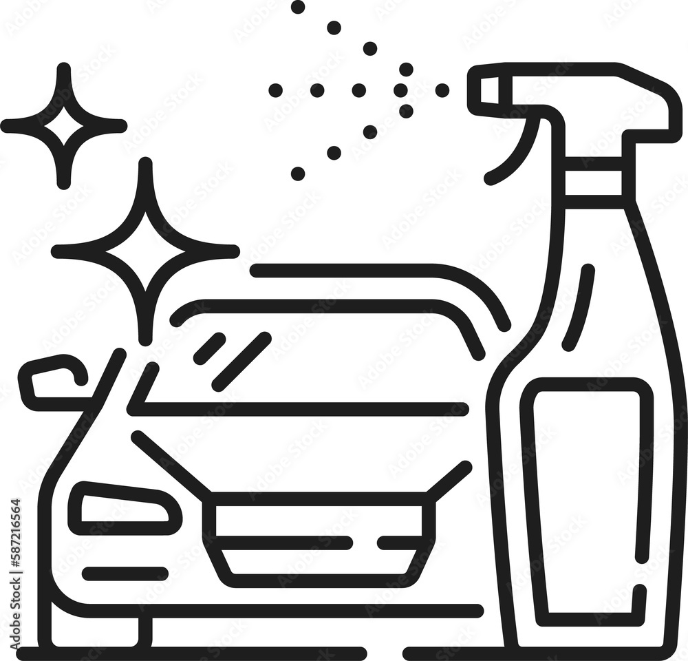 Car detergent spray, vehicle cleaning and washing Car detergent spray, vehicle cleaning and washing