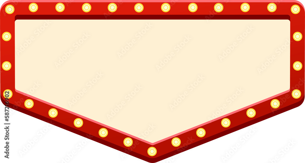 Signboard frame with lightbulbs, lightbox sign Signboard frame with lightbulbs, lightbox sign