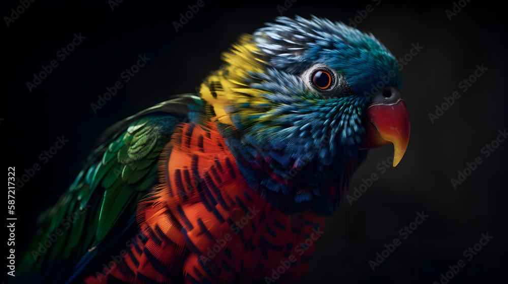 Fototapeta premium rainbow lorikeet parrot