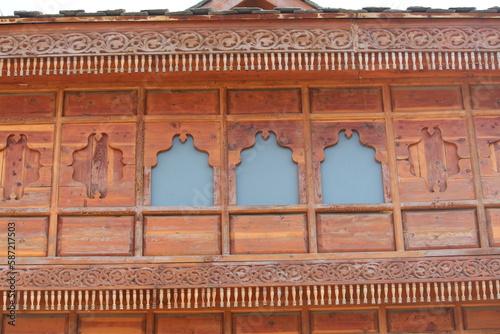 detail of door of ancient palace