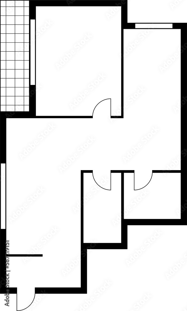 One bedroom studio apartment architecture plan One bedroom studio apartment architecture plan