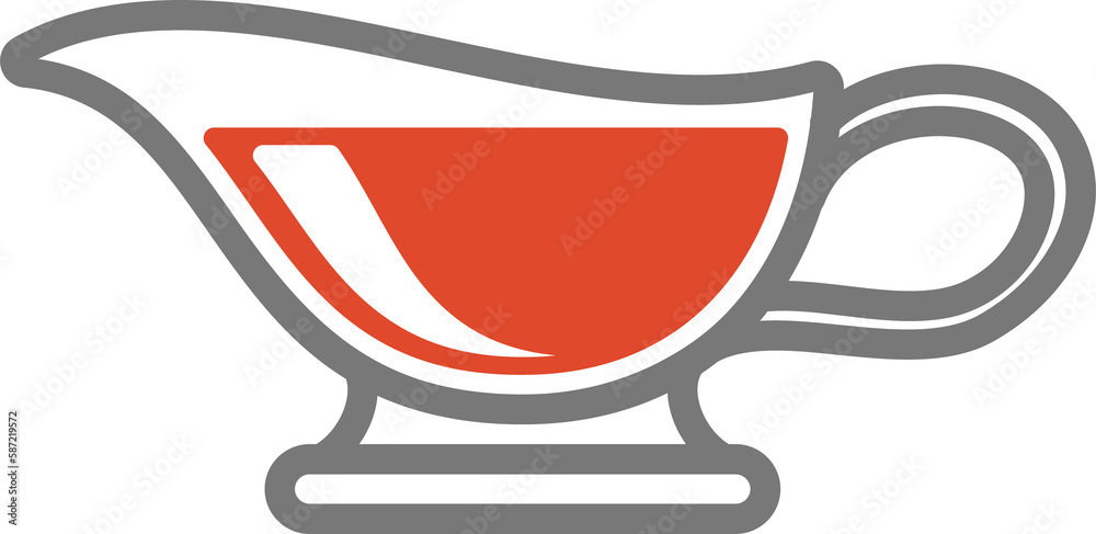 Caramel sauce icon, restaurant menu symbol Caramel sauce icon, restaurant menu symbol