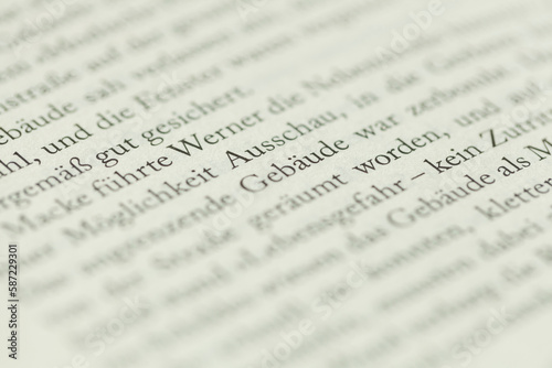 Text in einem Buch, Deutschland