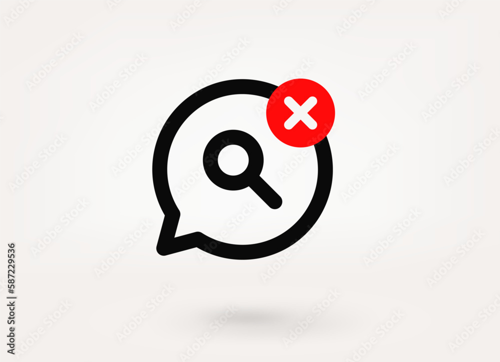 Speech cloud pictogram with ban mark. 3d vector icon Speech cloud pictogram with ban mark. 3d vector icon