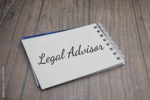 Legal Advisor text on a white paper