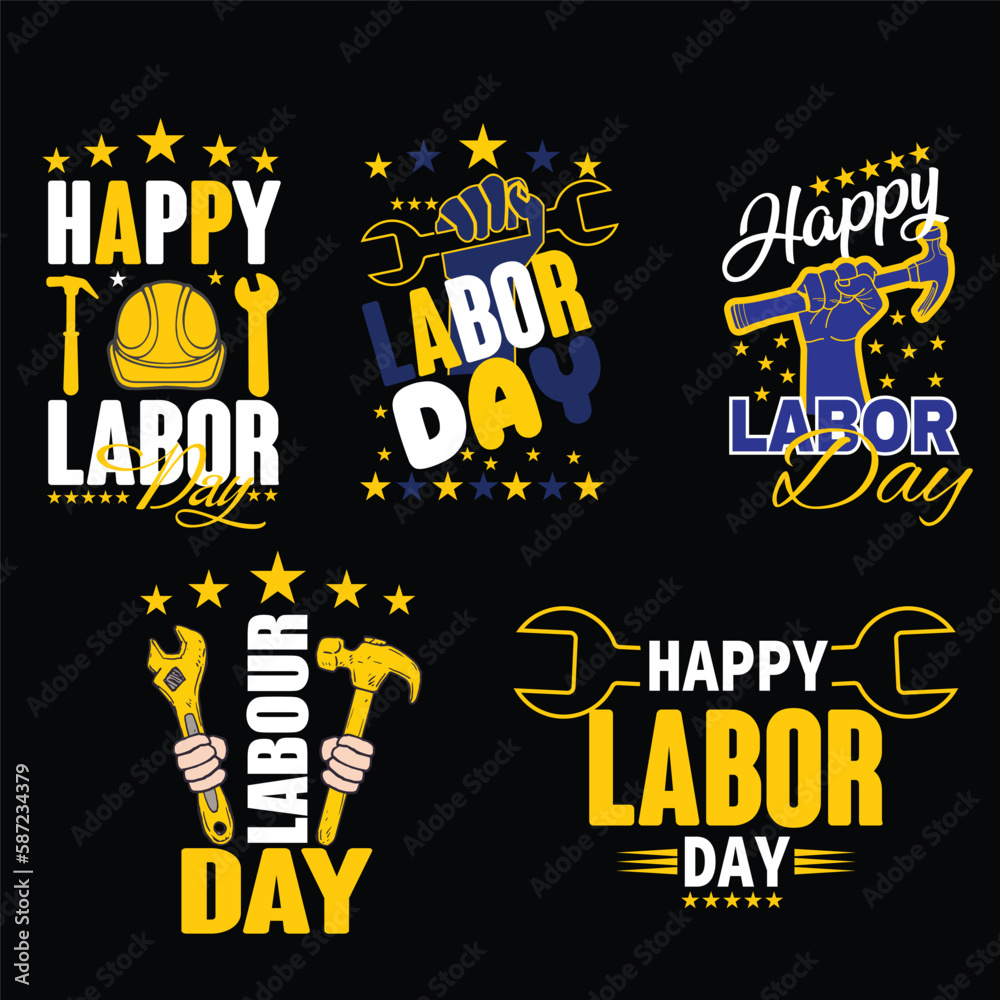 Vector labor day t-shirt design Vector labor day t-shirt design