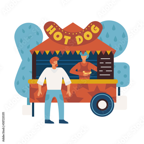 Flat Food Cart
