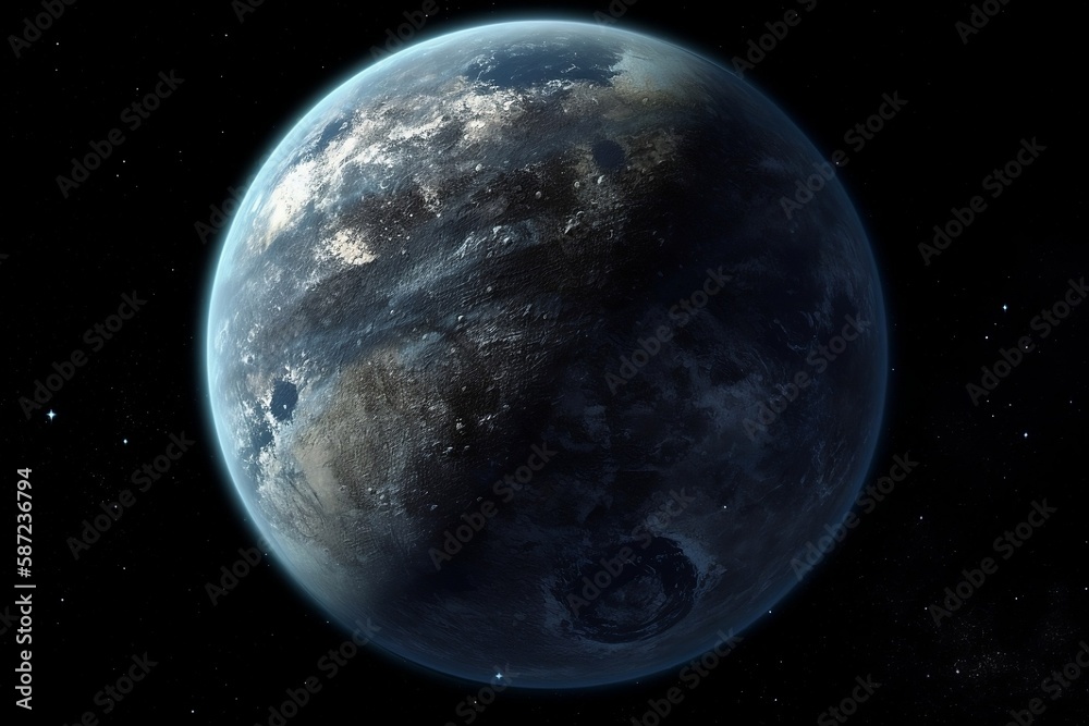 View of a planet from space 