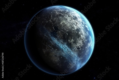 View of a planet from space 