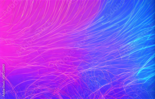 a blue and pink abstract background with a lot of lines - Generative AI