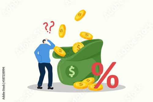 Resilience to survive investment crash, crisis or recession, pushing back or effort to win business challenge, economic recession concept